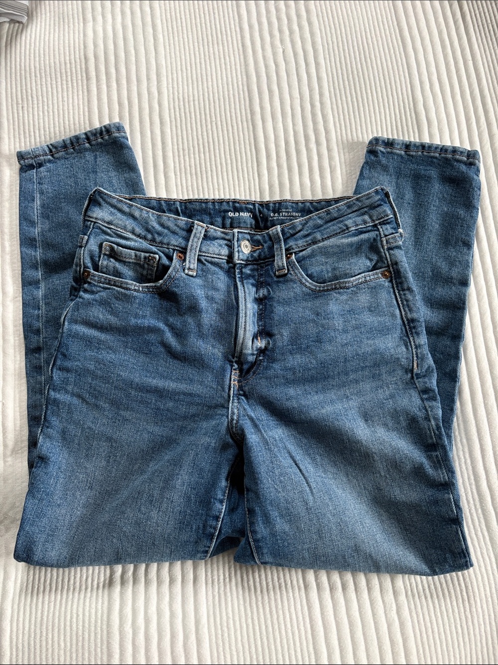 Old Navy Women’s Straight Medium Blue Jeans